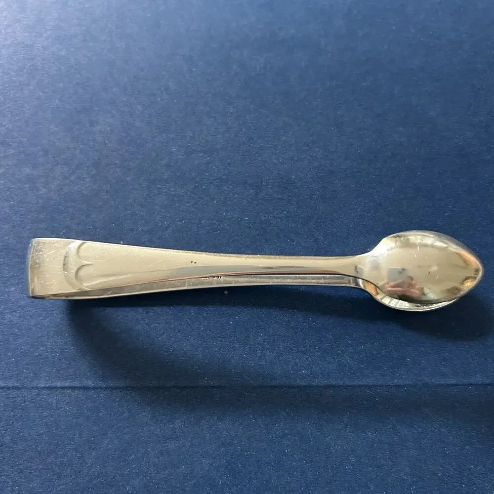 ANTIQUE SILVER PLATED SUGAR CUBE TONGS MS LTD SHEFFIELD ENGLAND